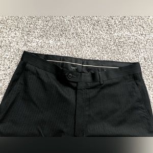 Men’s Black Pinstripe Dress Pants